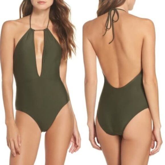 Ted Baker Pikaa Halter Top Swimsuit - Picture 1 of 7